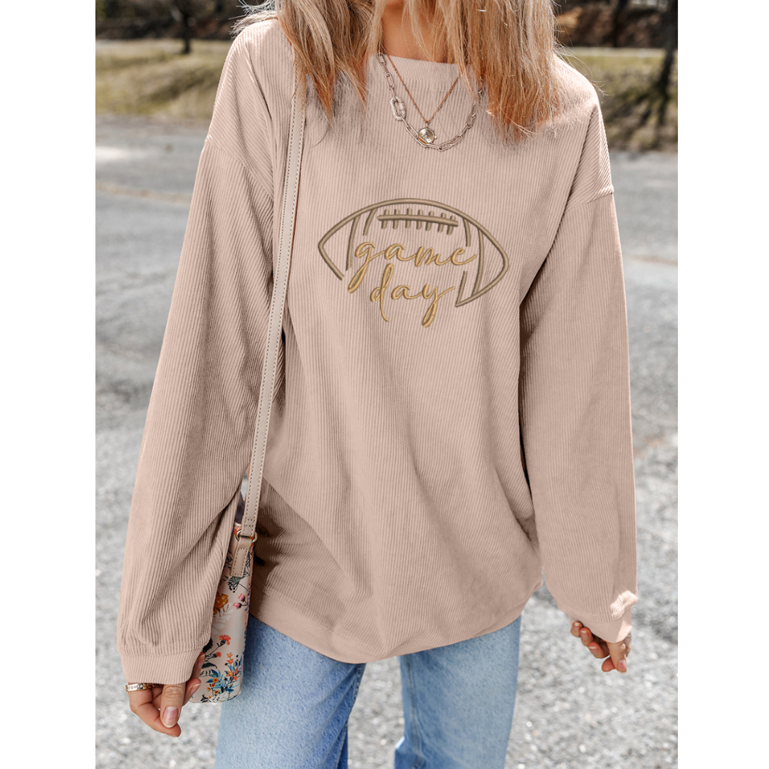 Tailgate Ready, Corded Game Day Pullover