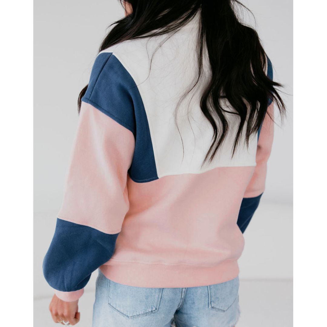 Find Yourself, Long Sleeve Colorblock Pullover