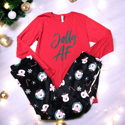 Calling Rudolph, Fuzzy Christmas Lounge Pajama Pants