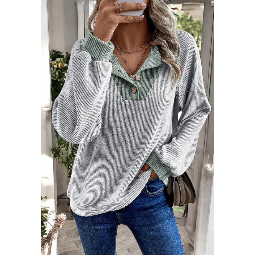 Our Shared Opinion, Long Sleeve Henley Pullover