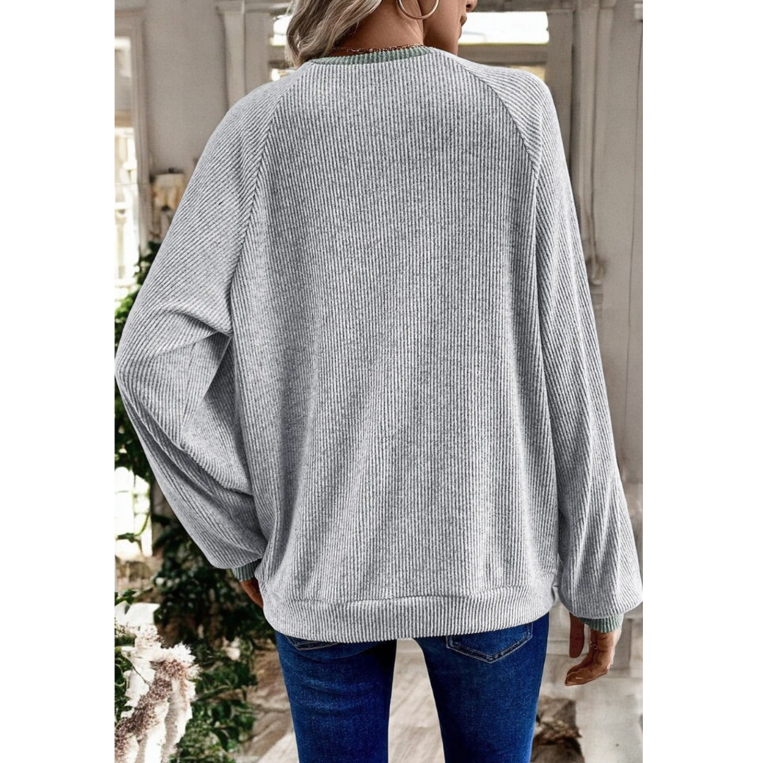 Our Shared Opinion, Long Sleeve Henley Pullover