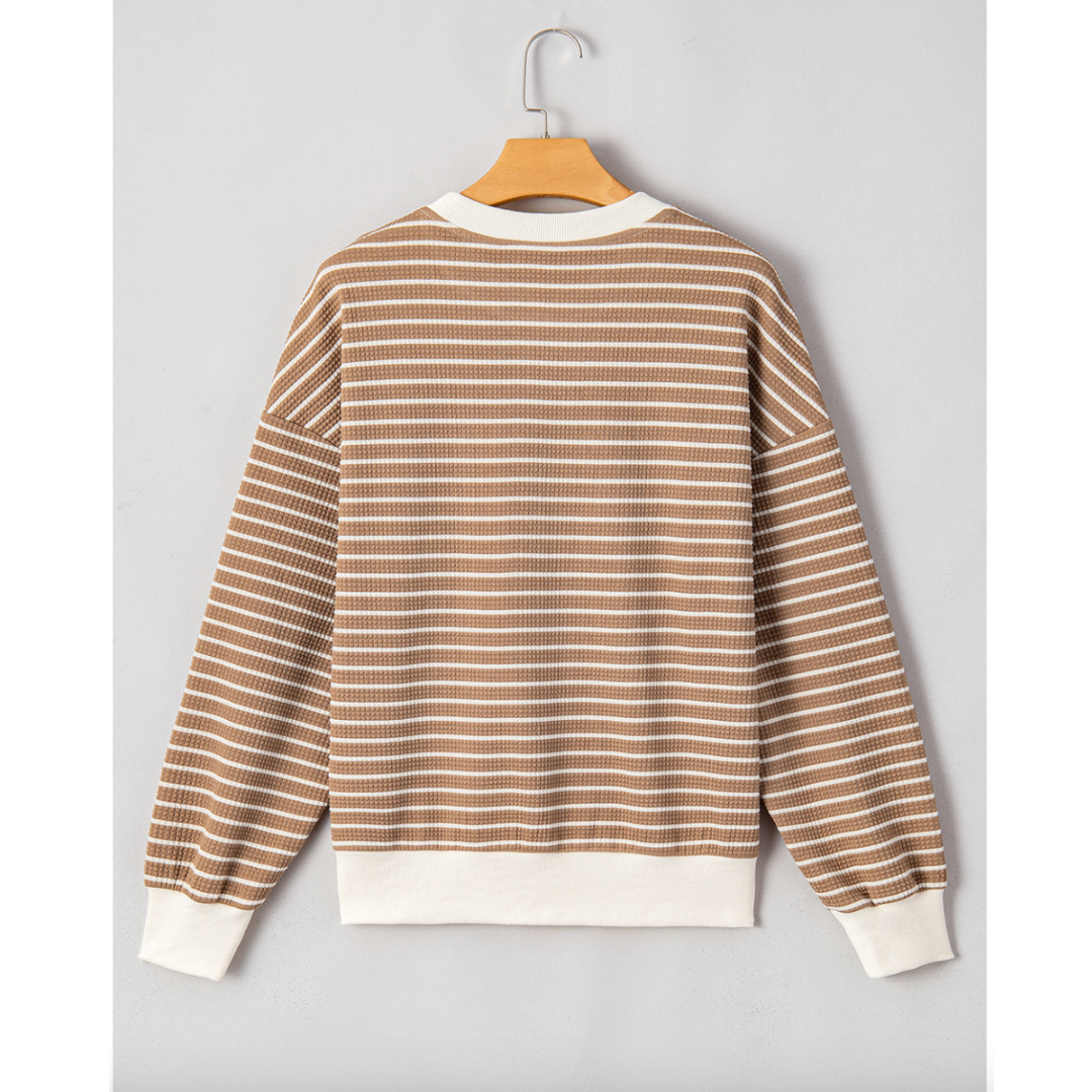 Listen To Me, Long Sleeve Stripe Pullover