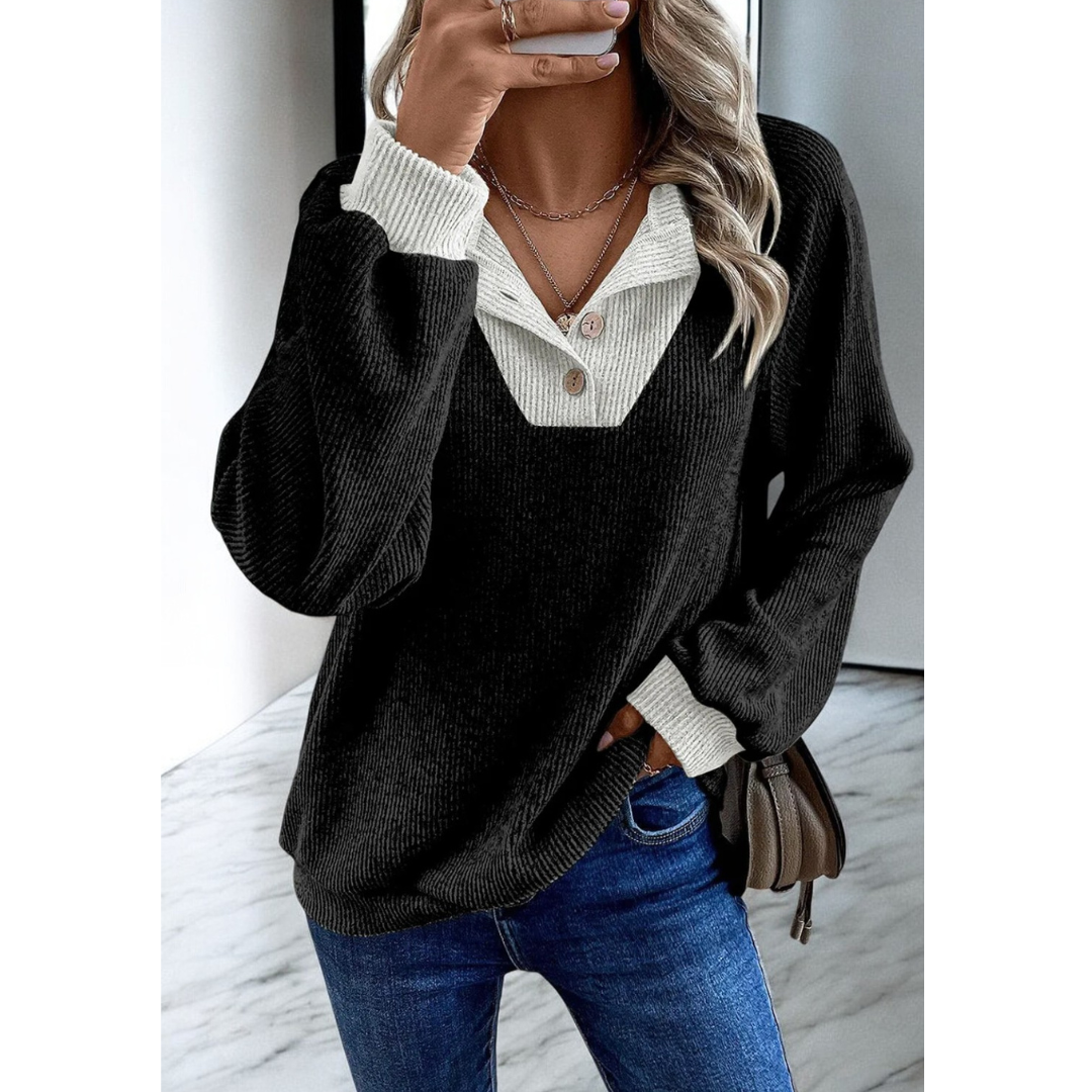 Our Shared Opinion, Long Sleeve Henley Pullover