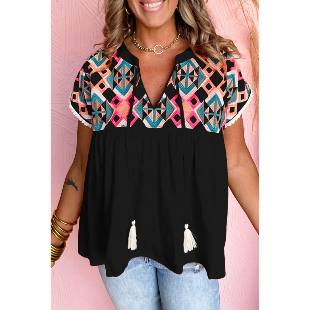 Anissa Embroidered Top