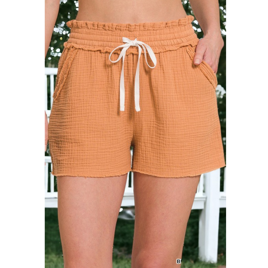 Cute and Casual, Drawstring Waist Shorts