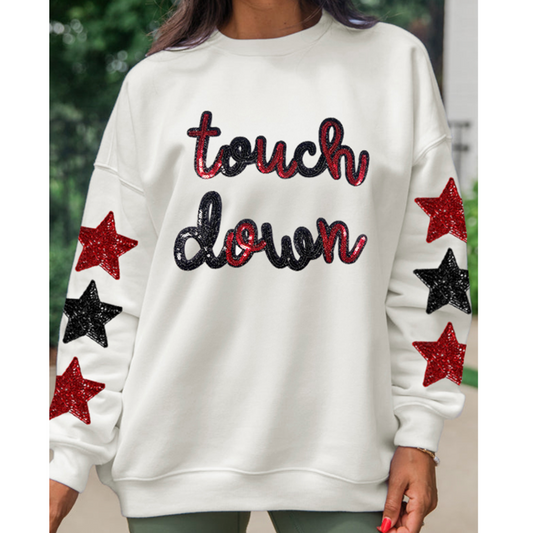 You Just Scored a Touch Down,  Sequined Sweatshirt