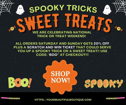 TRICK OR TREAT, HALLOWEEN SALE!