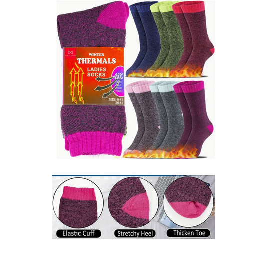 Thermal Insulated Socks for Women (Fits Shoe Sizes 5-10)