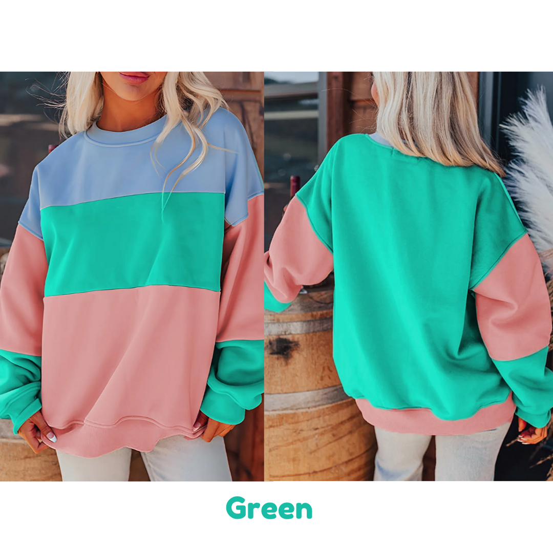 Let The Fun Begin, Colorblock Pullover