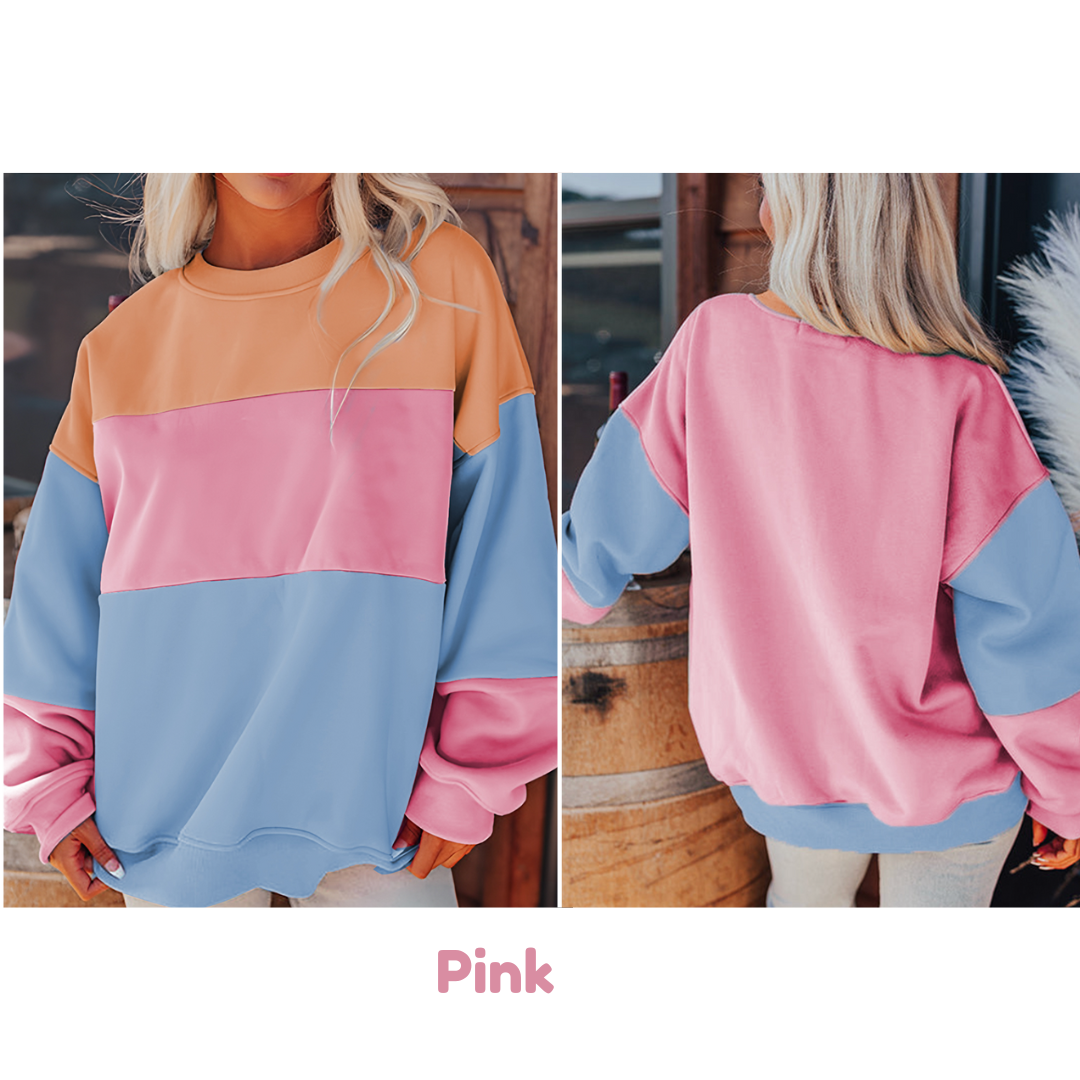 Let The Fun Begin, Colorblock Pullover