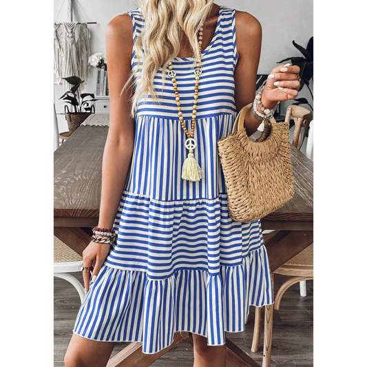 Perfectly Perfect, Sleeveless Stripe Dress