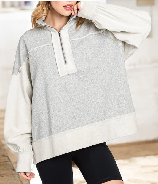 Always In Control, Long Sleeve Colorblock Pullover