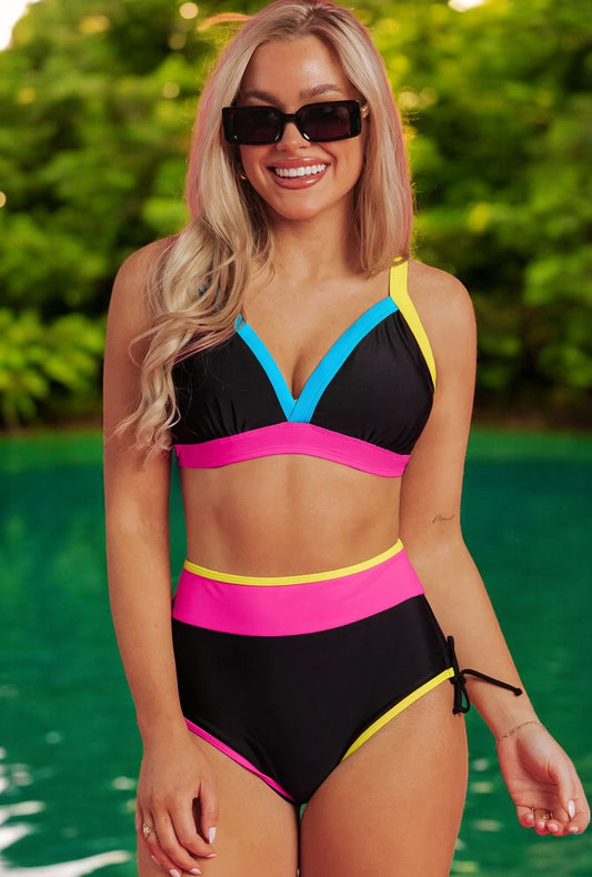 Bright Future, Colorblock Bikini Swimsuit