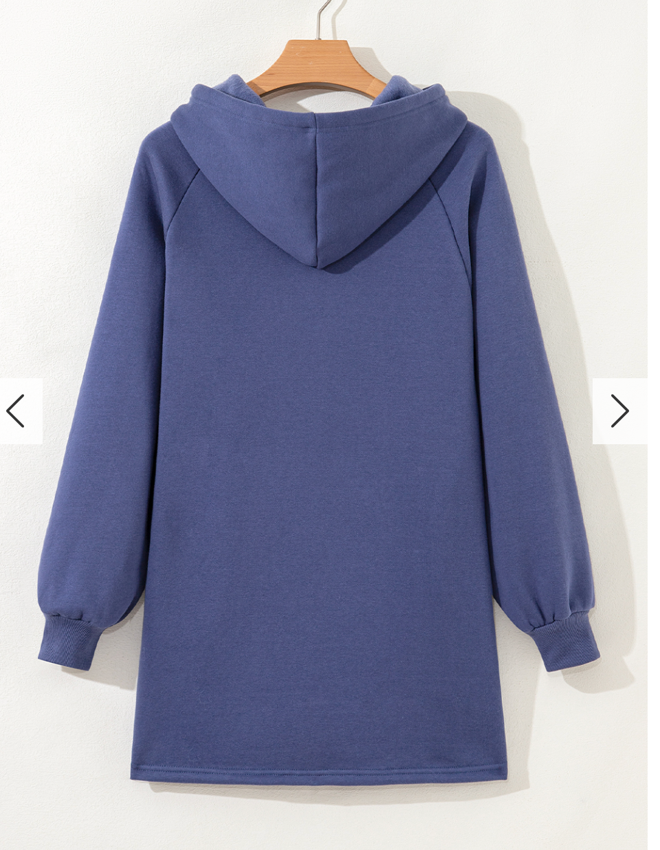Chill Mode, Longline Hoodie with Patterned Drawstrings