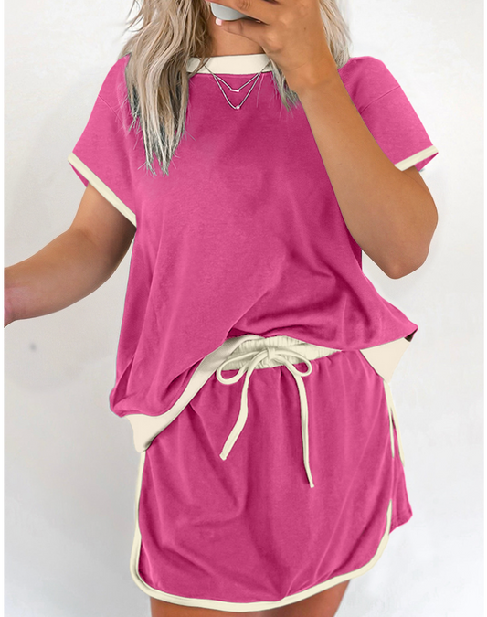 Picture Perfect, Short Sleeve Skirt Set