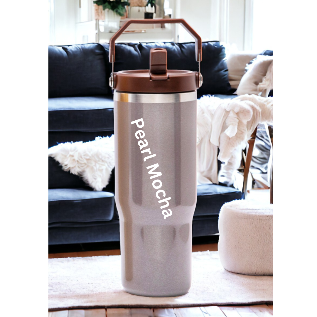 30oz Tumbler with Built In Straw