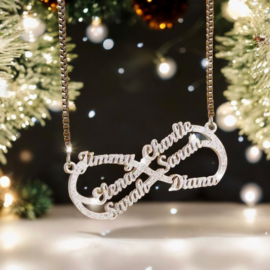 A Never Ending Circle of Love, Personalized Infinity Necklace