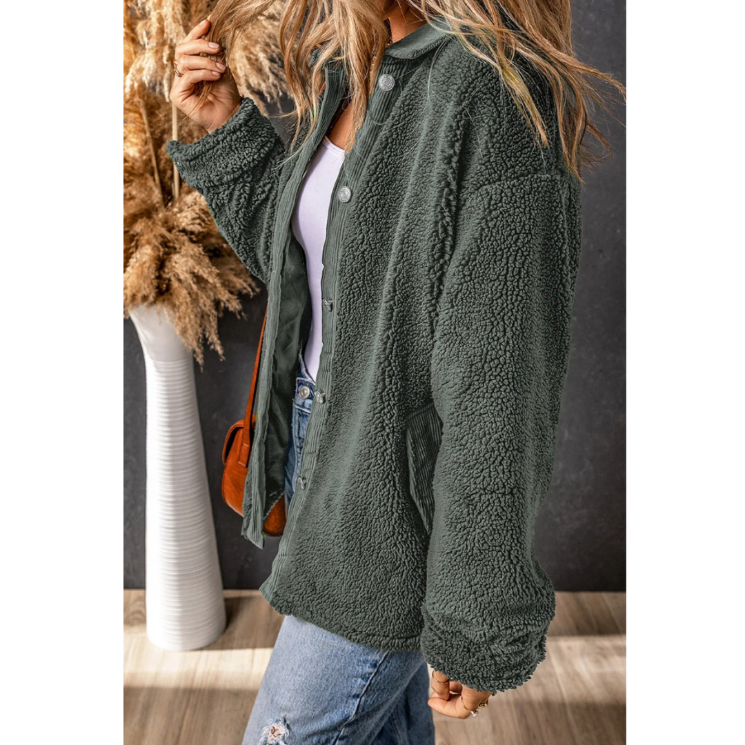 Time To Get Your Grove On, Long Sleeve Sherpa Jacket