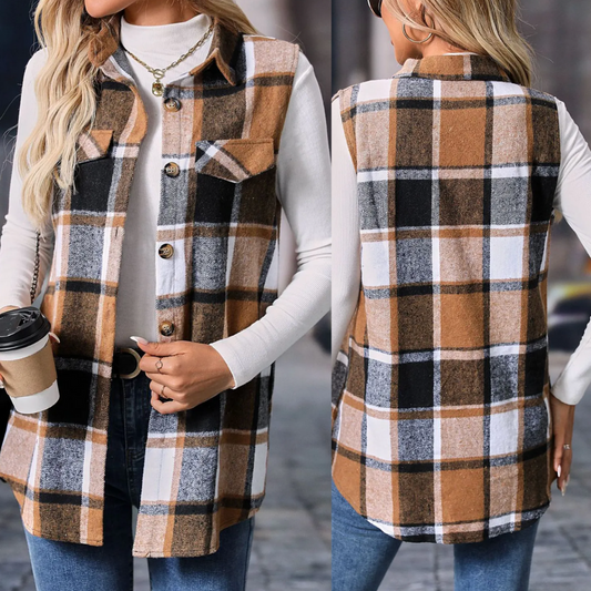 Layer Up Plaid Vest