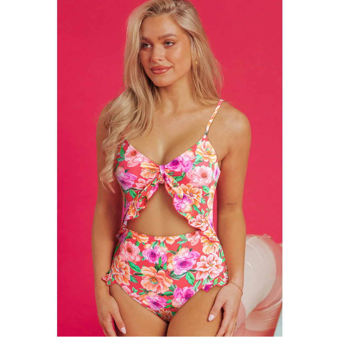 Sunrise to Sunset Floral Monokini Swimsuit