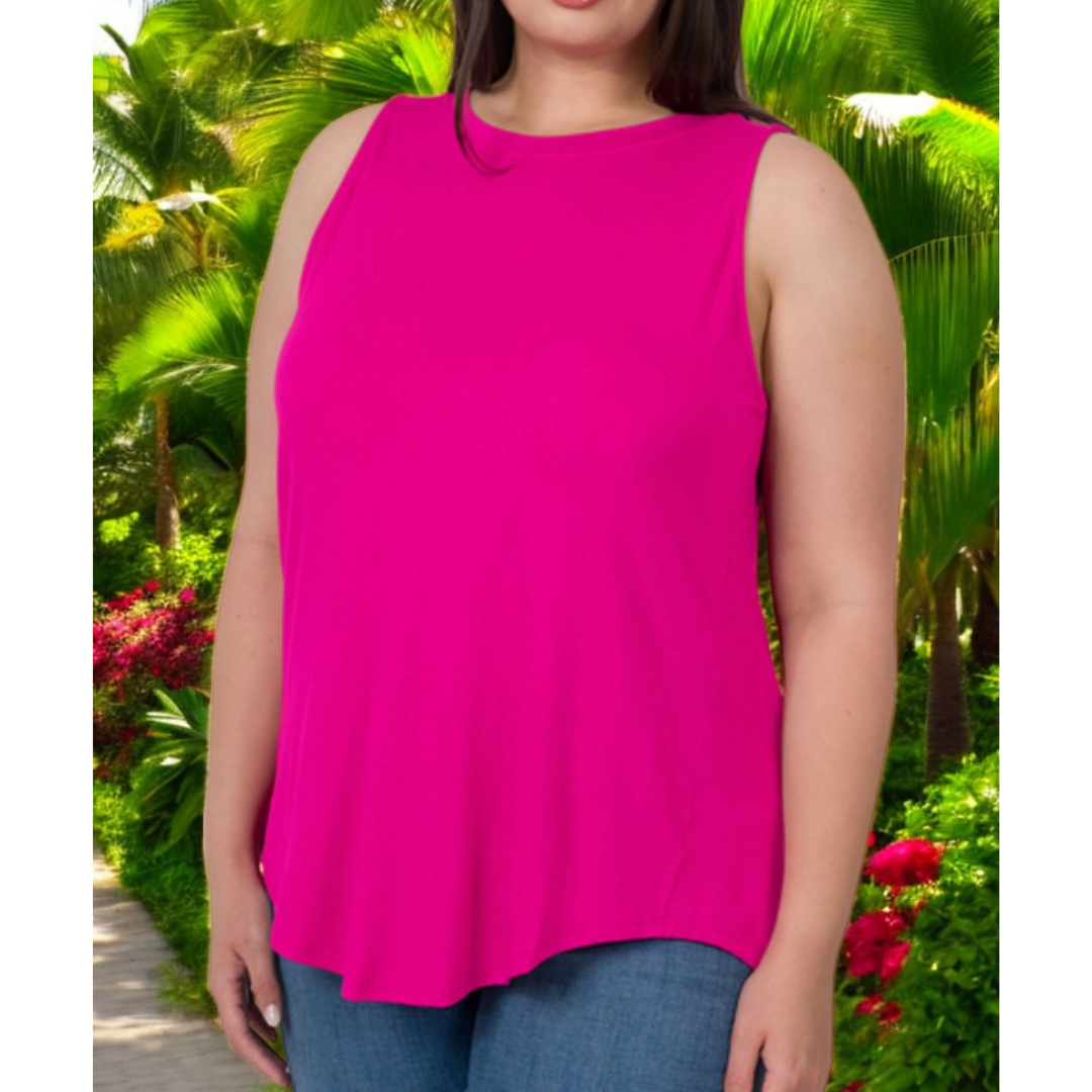 Everyday Basics, Curvy Girl Relaxed Fit Tank Tops