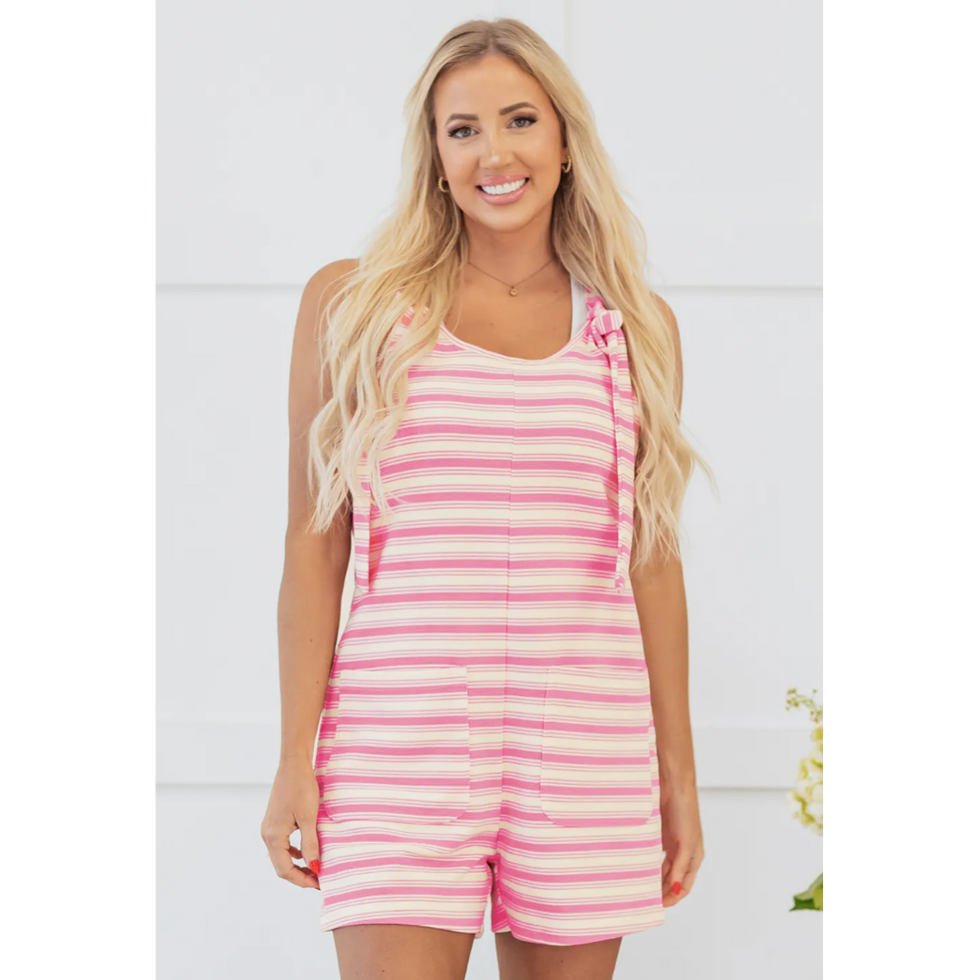 Let It Go, Adjustable Strap Stripe Shortalls