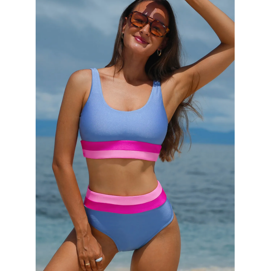 Show Off, High Waist Vibrant Bikini Set