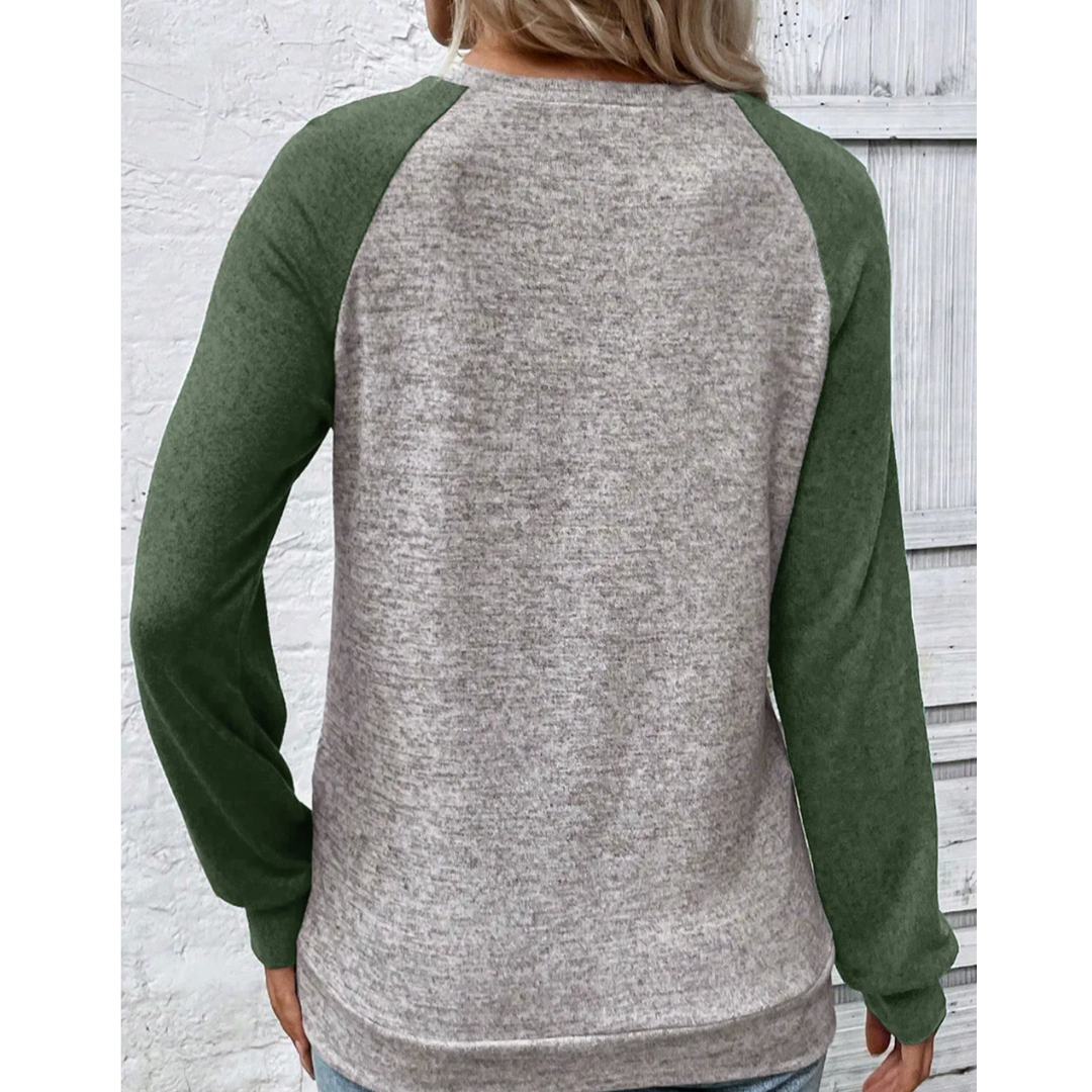 The Cozy Contrast Raglan