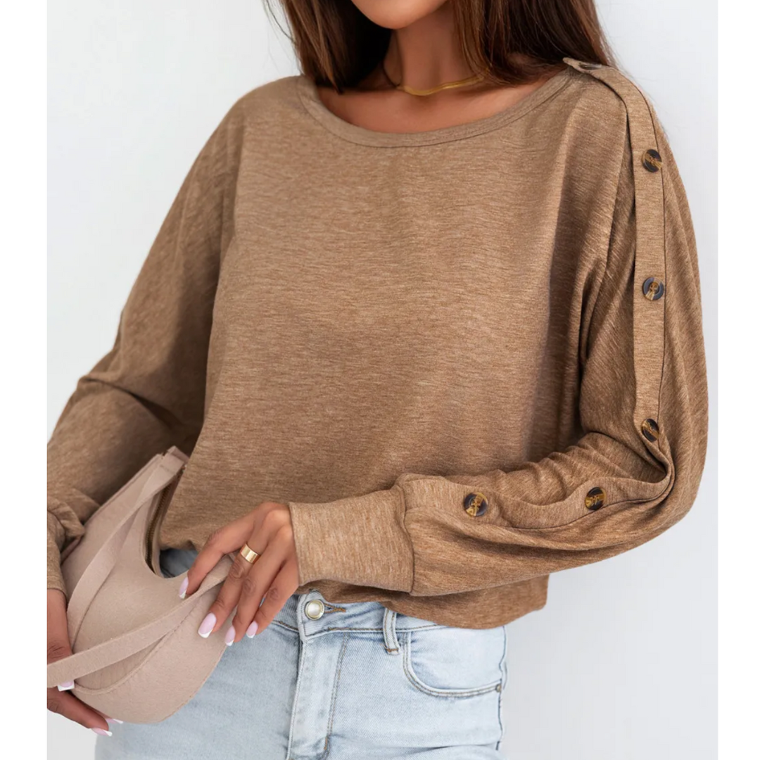 Buttoned Bliss Knit Top
