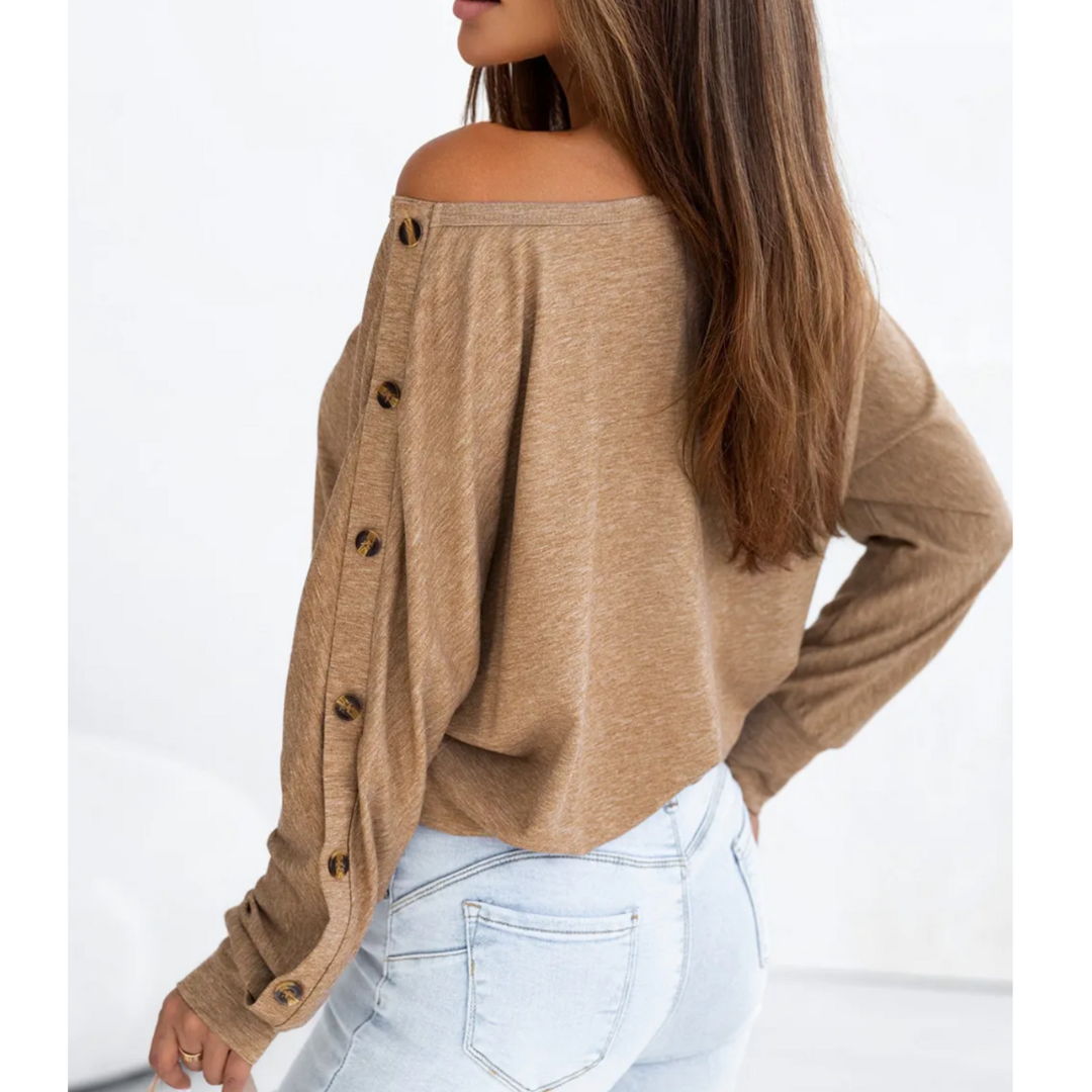 Buttoned Bliss Knit Top