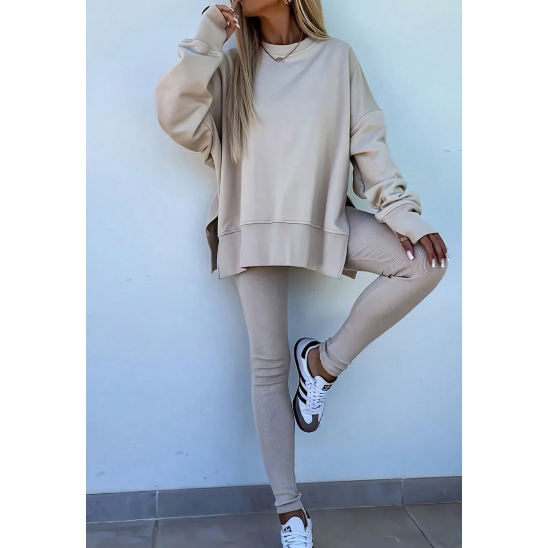 Cozy Luxe Ribbed Leggings Set