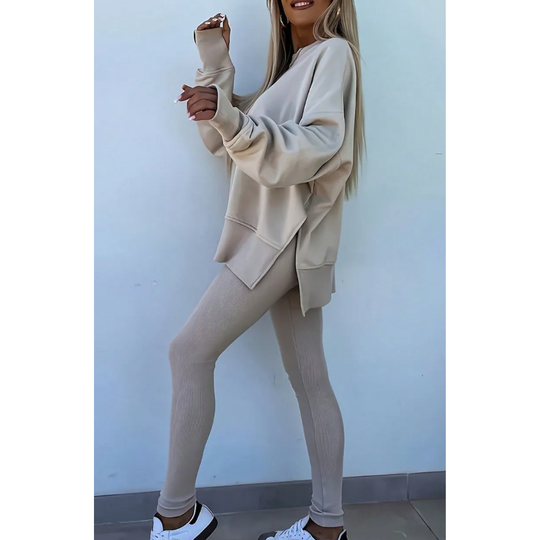 Cozy Luxe Ribbed Leggings Set