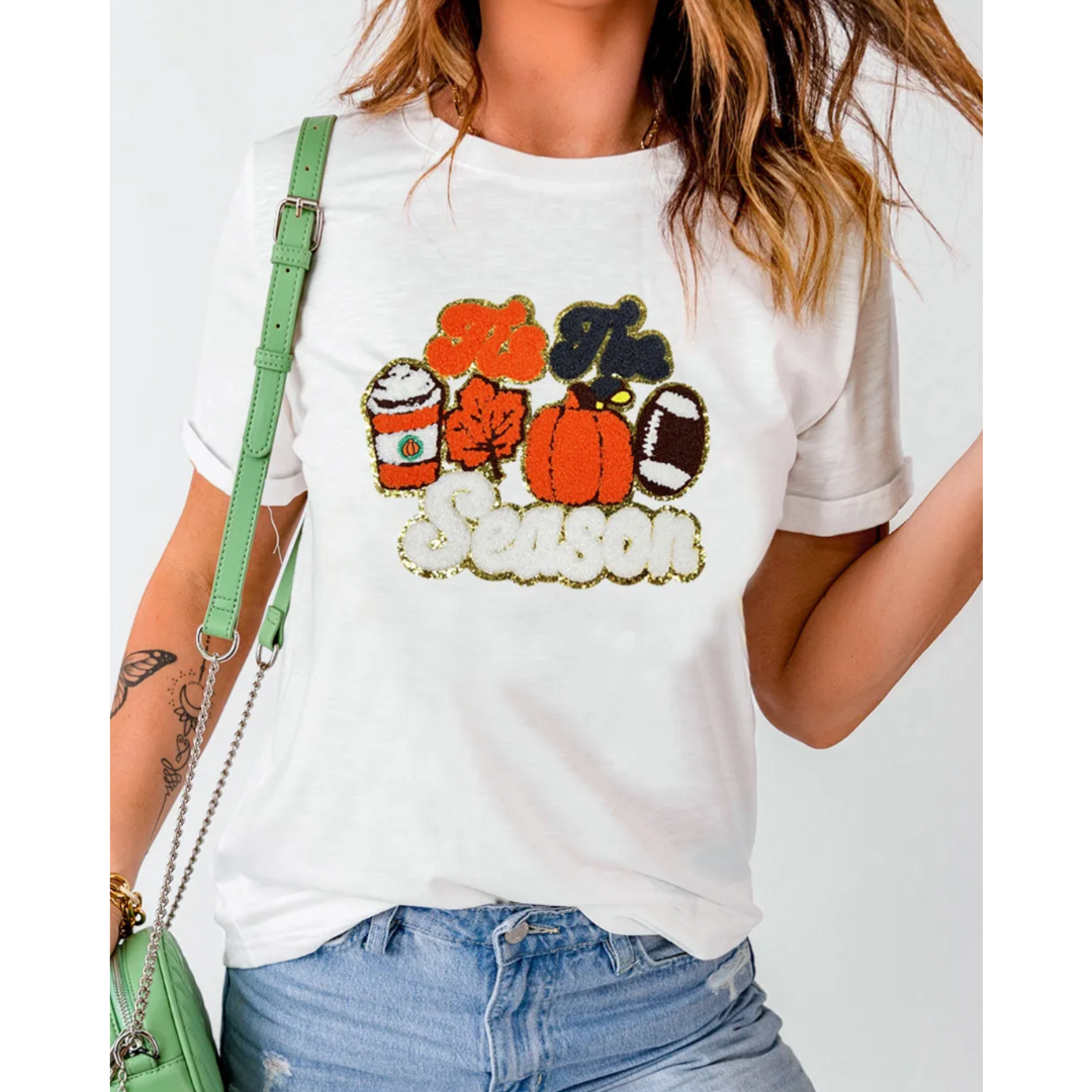 Fall Vibes Sequin Tee