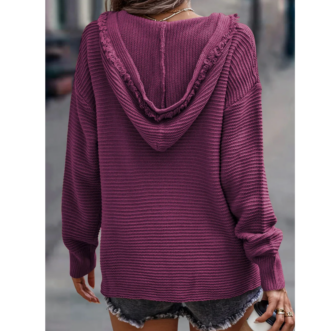 Chic Horizon Hoodie Knit