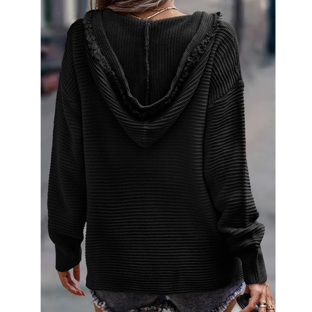 Chic Horizon Hoodie Knit