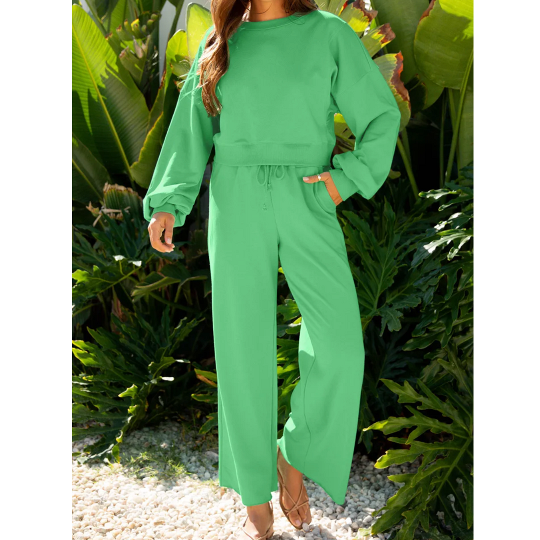 Luxe Lounge Wide-Leg Set