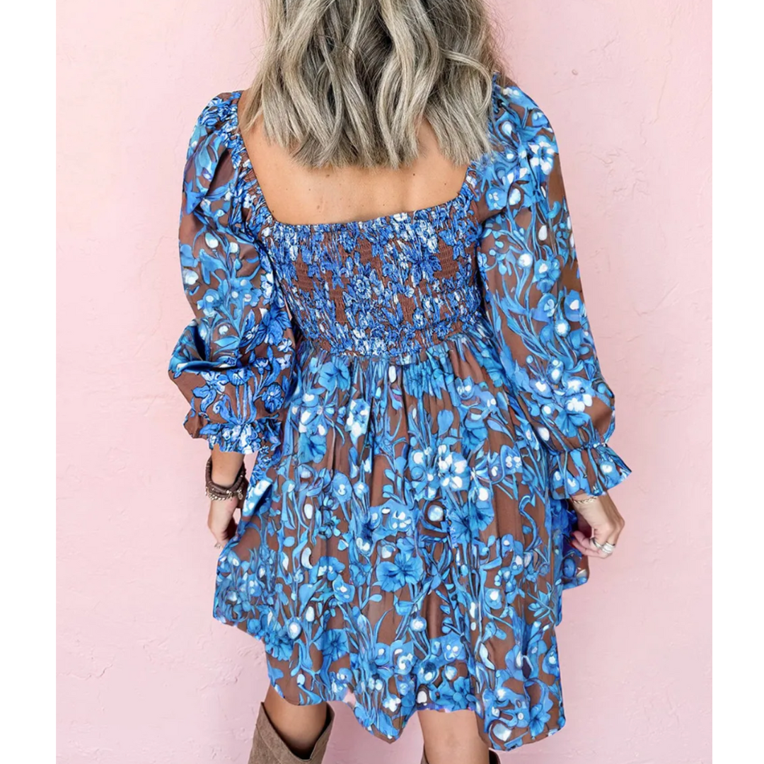 Blue Blossom Charm Dress