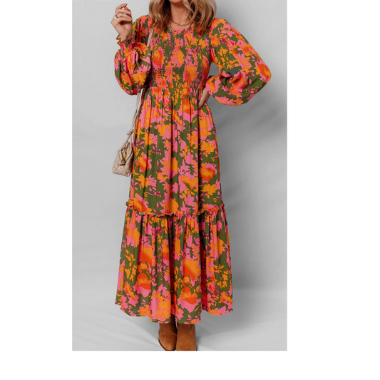 Sunset Bloom Maxi Dress