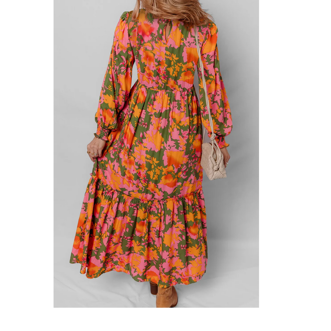 Sunset Bloom Maxi Dress