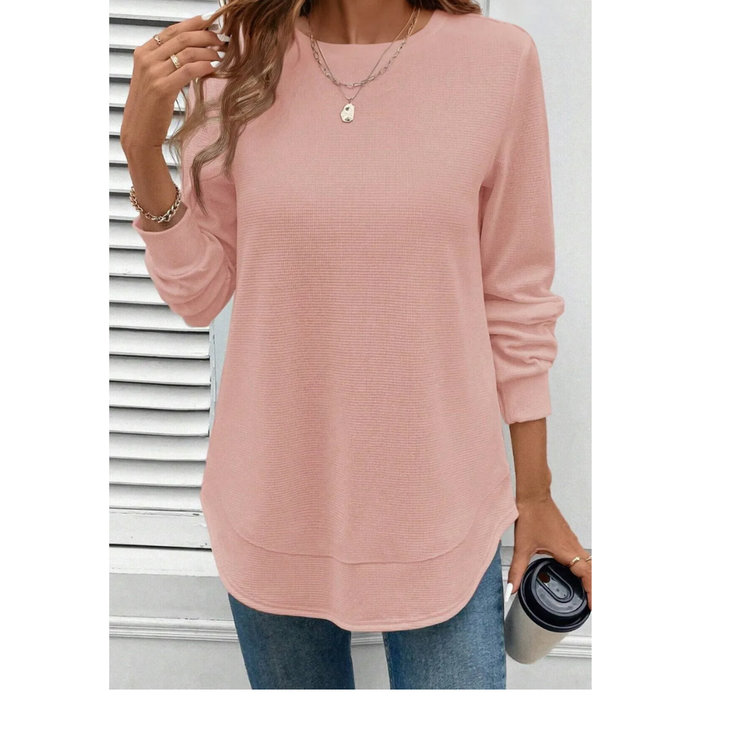 Blush Breeze Tunic Top