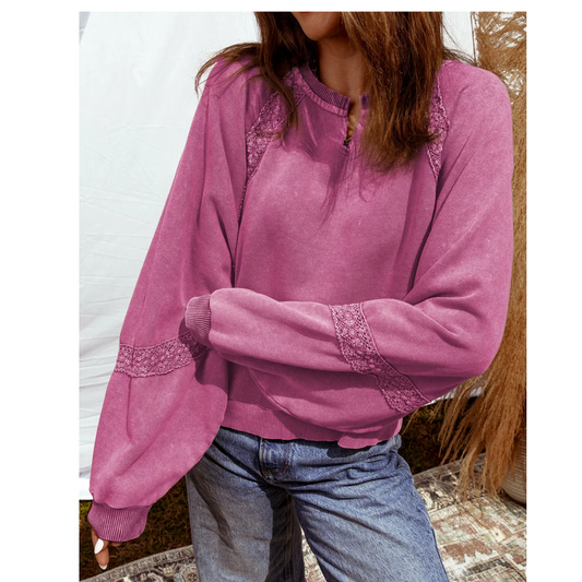 Autumn Lace Luxe Pullover