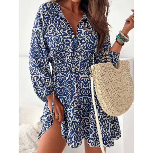 Azure Mirage Mini Dress