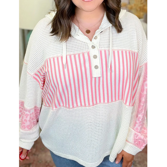 Pink Meadow Hoodie Top