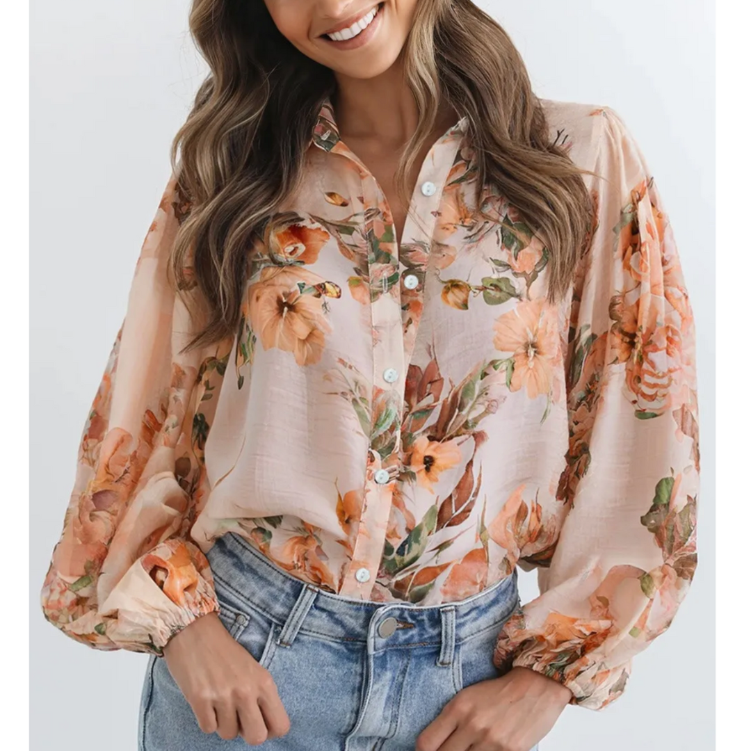 Peach Blossom Breeze Blouse