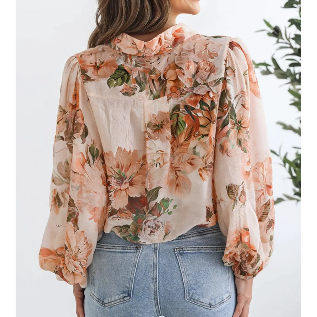 Peach Blossom Breeze Blouse
