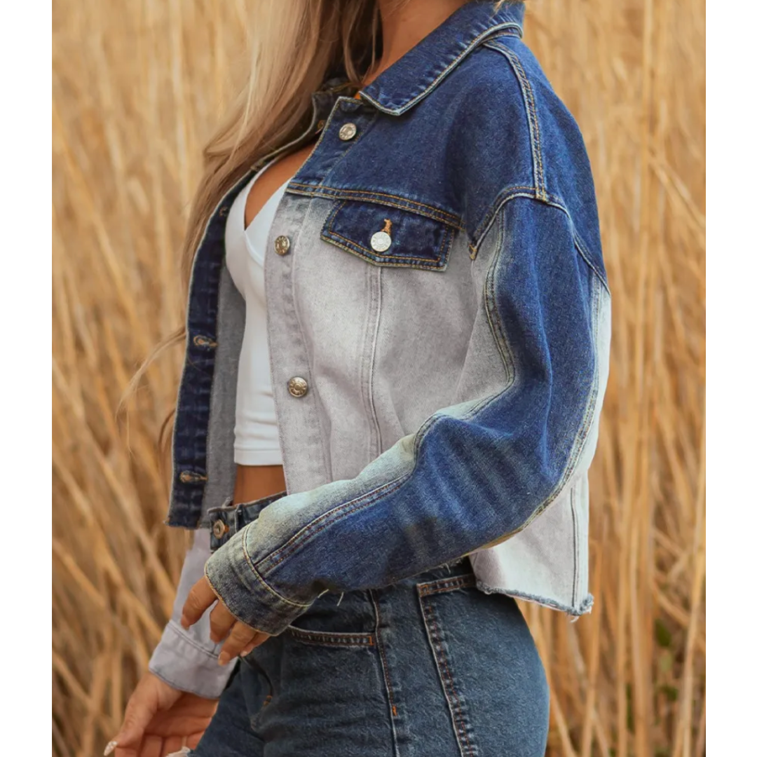 Two-Tone Horizon Denim Jacket