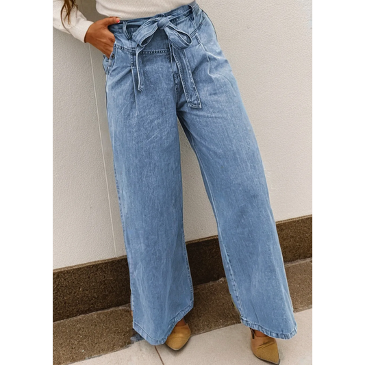 Skyline Tie-Waist Jeans