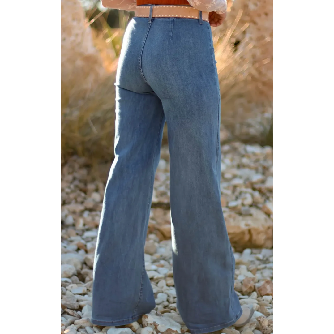 Prairie Breeze Wide-Leg Jeans