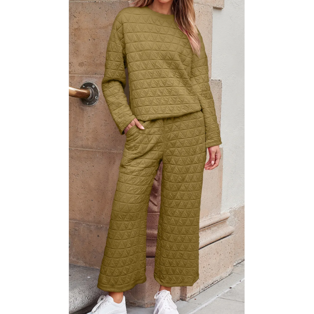 Olive Haven Quilted Set
