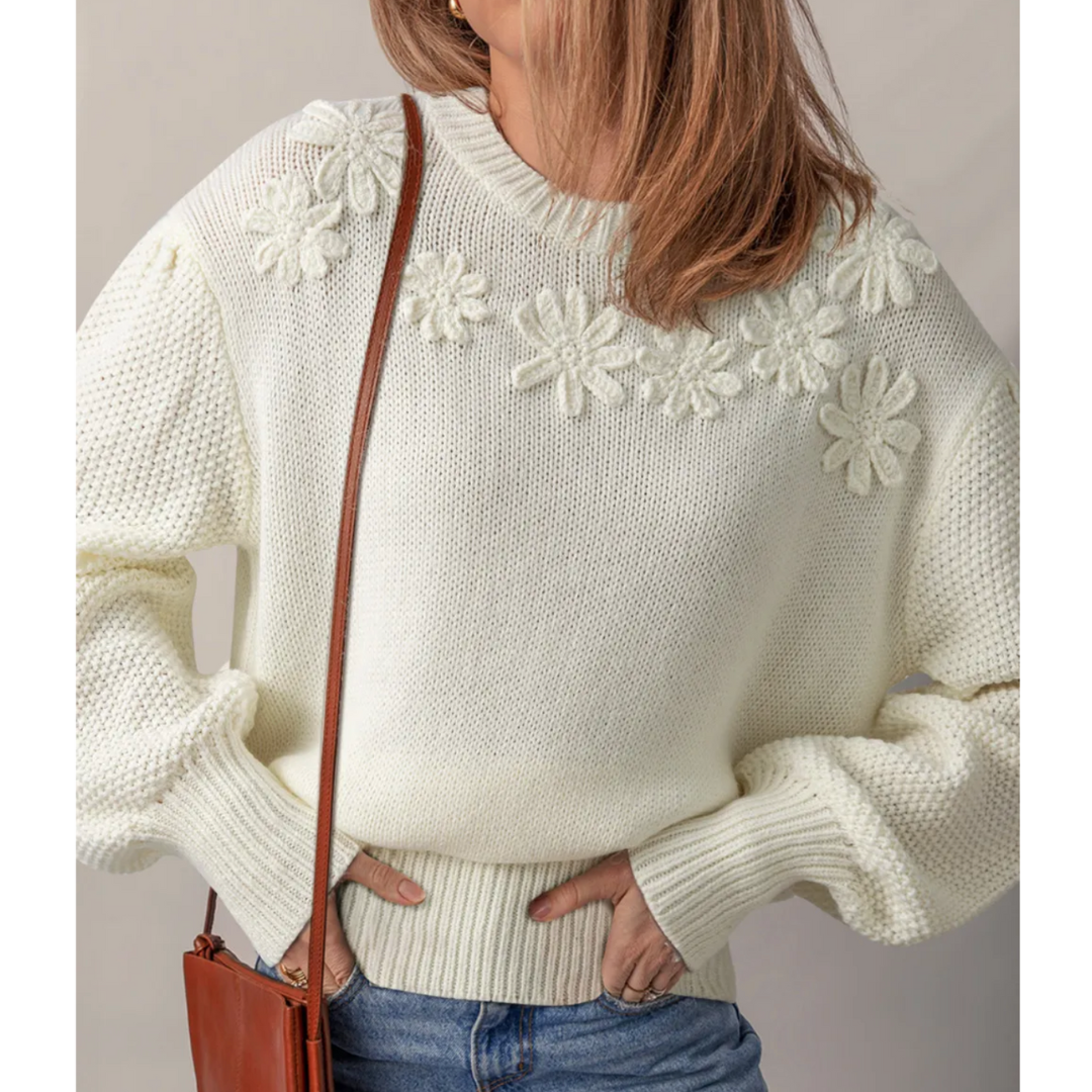 Winter Bloom Sweater